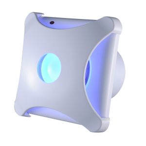 Buy cheap Wall Mounted Home Ventilation with LED Light Plastic Silent Wall Fan AC Electric Current Type from wholesalers