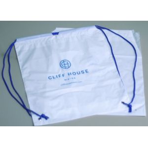 Biodegradable drawstring laundry poly bag with printing,Logo Printed Poly