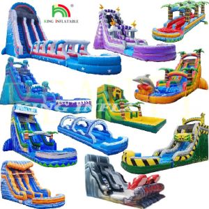 Tarpaulin Inflatable Water Slide Commercial Giant Adult Amusement Park Water