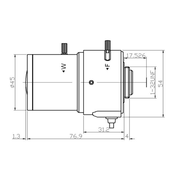1/1.8" 10-40mm F1.8 3 Megapixel C mount Lens, well MT9P001, good for Day and