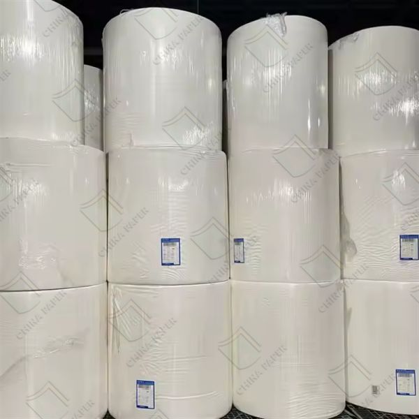 Quality 3 Ply Wood Pulp Toilet Tissue Paper Quick Water-absorbent Toilet Paper Mother Roll for sale