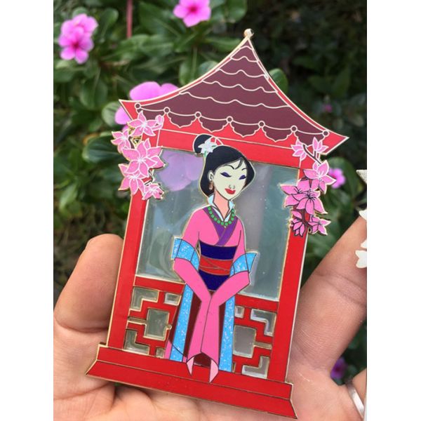 Buy cheap Lapel Pin use hard enamel tech with Printing glitter satained glass effects from wholesalers