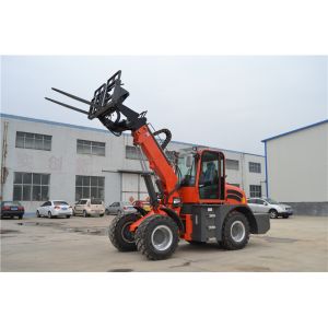 Quick Coupling Telescopic Wheel Loader Tele Boom Forklift With Extendable Boom