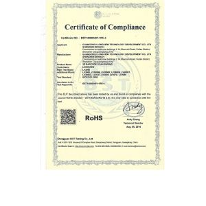 Shenzhen Rakinda Technology Development Co., Ltd. Certifications