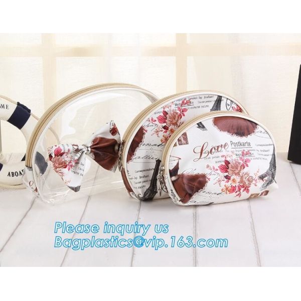 Storage PVC bag,clear pvc cosmetic bag with zipper ,clear pvc bag, TPU or PVC Cosmetic Travel Bag for Ladies, toiletry k