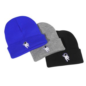 Buy cheap Autumn Acrylic Beanie And Caps Unisex Cute Astronaut Embroidery from wholesalers