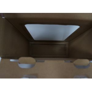 Buy cheap Corrugated Present Cardboard Display Packaging With Transparent Cover from wholesalers