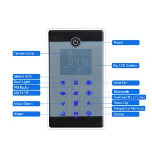 Buy cheap Waterproof IPX5 Steam Bath Equipment With LCD Touch Screen / Bluetooth Control Panel from wholesalers