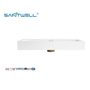 Buy cheap Wholesale China SW6002-765 Suppliers Stone Basins Glossy White Various Sizes Customized Washing Hand Basins from wholesalers