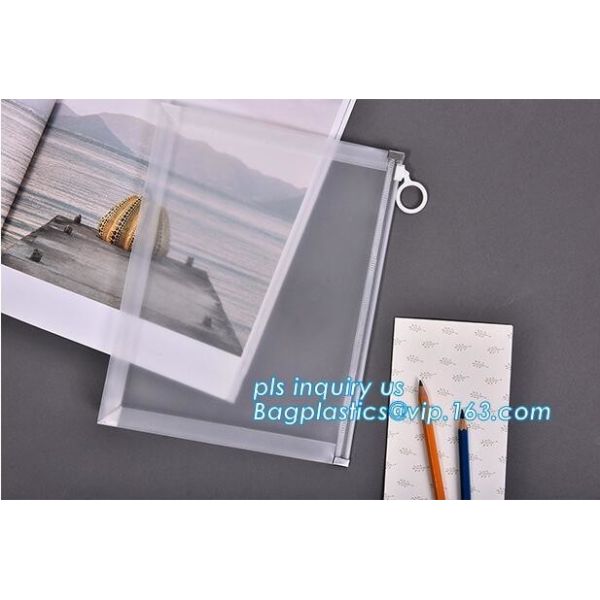 Custom transparent pp slider bag with air hole, writable zip lock bags with