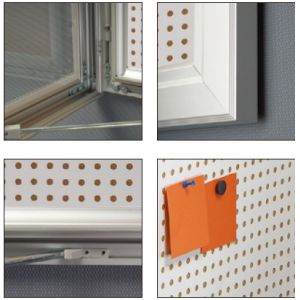 Buy cheap Magnetic A1 Enclosed Cork Board With Aluminum Frame from wholesalers