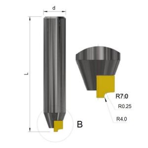 Multi Radius Contour End Mill 10x Faster PCD MCD Diamond Tools