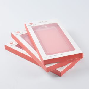 Cardboard Packing Box with Clear Window Car Charger USB Data Cable Support