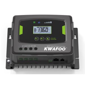 Buy cheap Black MPPT Solar Charge Controller with 99.5% Tracking Efficiency and Temperature Compensation for RVs from wholesalers