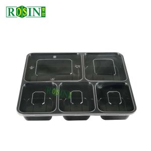 Buy cheap Clear Takeaway 6 Compartment Food Container Microwave Safe With Lid from wholesalers