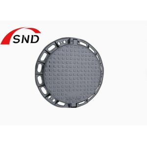 Buy cheap GGG50 Ductile Iron Round Manhole Cover D400 500X600mm with 40 Tons Loading Capacity from wholesalers