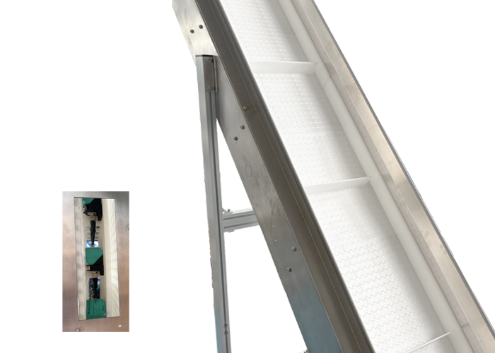 Buy cheap Flash Scrap Handling Inclined Conveyor With Metal Detector from wholesalers