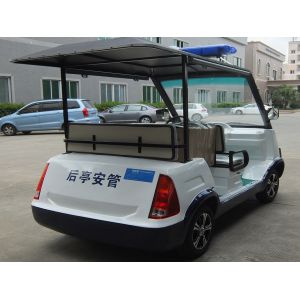 Buy cheap Smooth Running Low Noise 4kw Electric Sightseeing Bus With 4 Safe Belt Seats from wholesalers