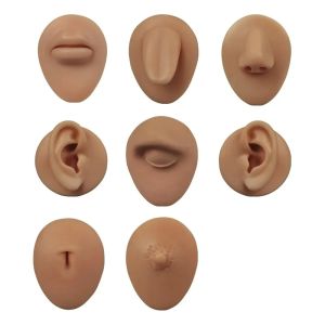 Buy cheap 8pcs Silicone Facial Features Set Practice Simulated Human Puncture Model for Permanent Makeup Training Teaching Model Eyes Nose from wholesalers