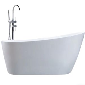 Buy cheap Luxury Acrylic Free Standing Bathtub with Runway Design and Ground Drainage for Family Villa and Hotel Bathroom from wholesalers