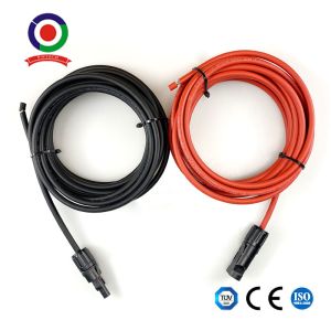 China TUV 12AWG 4mm Solar Panel Extension Cable Wire 1 Set on sale