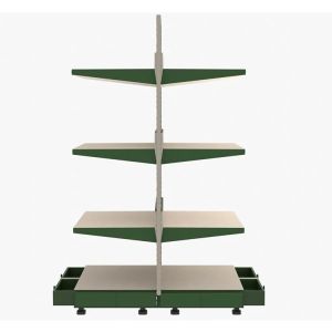 Buy cheap Factory custom color size double-sided supermarket racks wholesale grocery shop racks from wholesalers