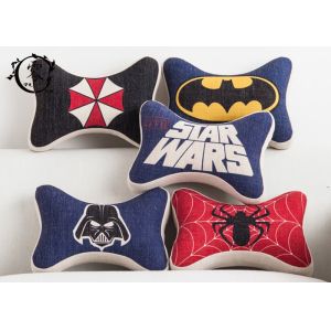 Buy cheap Marvel Heros Polyester Car Neck Pillows , Zipper Silk Cotton Dog Bone Cushion from wholesalers