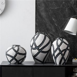 Buy cheap Home desktop ornament interior decorative ceramic vase modern custom nordic flower vases for weddings centerpiece from wholesalers