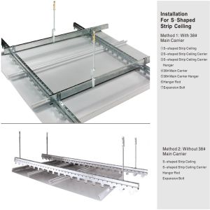 Buy cheap Wind Proof S Strip Aluminum Metal Ceiling For Airport Terminal from wholesalers