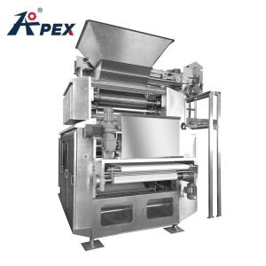Buy cheap Puff Pastry / Biscuit Making Machine Floor Type Continuous Bakery Dough Sheeter With Conveyor Belt from wholesalers