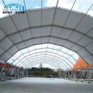 Buy cheap 35m Wide Huge Polygon Tent Aluminum Frame Structure PVC Fabric from wholesalers