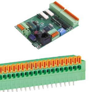 2.54mm Pitch PCB Board Screwless Spring Crimping Terminal Blocks Vertical Wiring