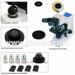 High Power Compound Optical Microscope For Students , WF10X - 18mm A12.2601