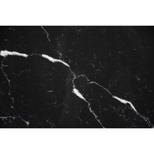 SGS Black Calacatta Artificial Quartz Stone Kitchen Countertop Heat Resistant