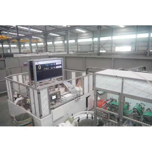 Quality HMI Touch Screen 800*650mm Adult Diaper Making Machine for sale