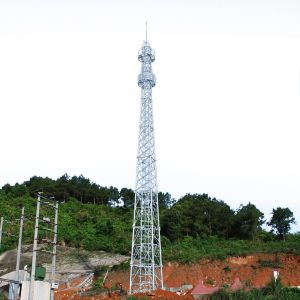 Buy cheap Electric Steel Structure 25m Guyed Lattice Tower from wholesalers
