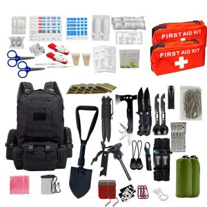 Buy cheap 55X27X8cm Disaster Survival Kit Black Adventure Essentials Survival Kit Equipment from wholesalers
