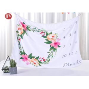 Buy cheap Cute Baby Warm Baby Blanket Milestone Newborn To 12 Months Lovely Soft Polyester 39x39 Inches from wholesalers