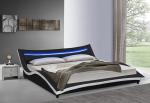 Buy cheap PU Leather Curved Upholstered Bed Frame Plywood With LED Easy Assemble from wholesalers