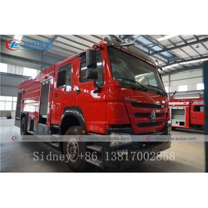 Buy cheap Sinotruk HOWO 4X2 6cbm Water Foam Tank Firefighter Truck from wholesalers