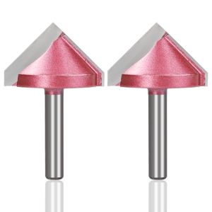 Buy cheap Tideway 6mm Shank CNC Router Bit Tools Face Milling Cutter Carbide 3D V-Groove V Bit for Woodworking Tin Coating OEM Customized from wholesalers