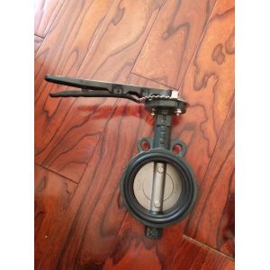 CF8 Cast Iron Plate Water Media 10K Handle Manual Operated DK Wafer Butterfly