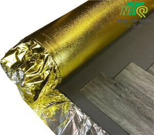 Gold Film Standard Foam Underlayment Black EPE Foam Roll 20kg/cbm