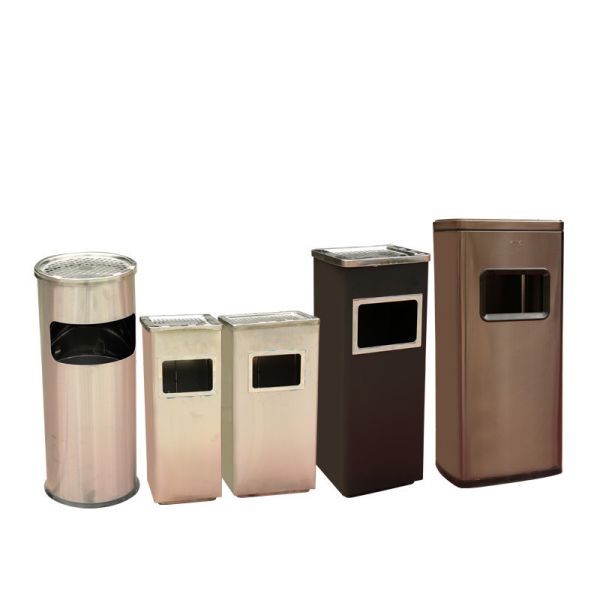 Buy cheap Smoke-extinguishing Stainless Steel Trash Can in Elevator Entrance Corridor Hotel Lobby Stainless Steel Outdoor Trash Can from wholesalers