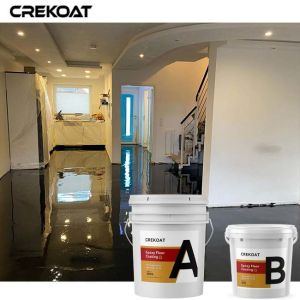Residential Metallic Epoxy Floor Coating Create Three Dimensional Effects