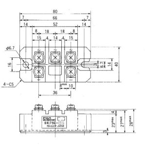 Buy cheap IGBT Power Module 6RI75G-040 POWER DIODE MODULE FUJITSU IGBT Power Module from wholesalers