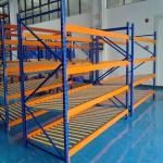 2.5 Tons Racks Carton Flow Orange 75mm Gravity Flow Rack In Warehouse