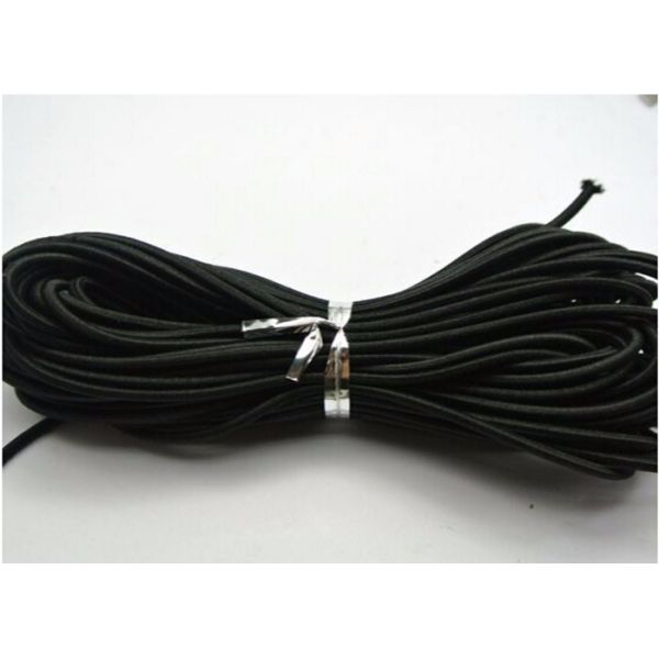 Polyester Material Backpack Elastic Cord Black Elastic Thread Free Sample