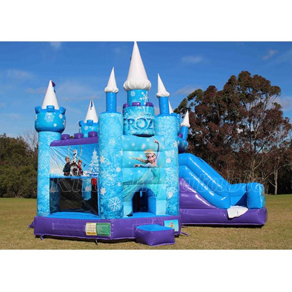 Frozen Giant Inflatable Castles Fun Game Obstacles Climb Areas Slides Jumping Castle
