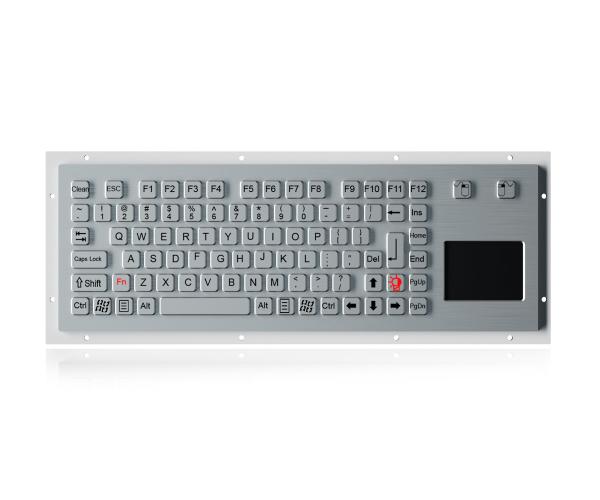 Quality 89 Keys Backlit USB Keyboard IP65 Dynamic Waterproof With Ruggedized Touch Touchpad for sale